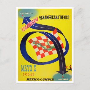Postal Carrera Panamericana 1950