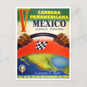 Postal Carrera Panamericana 1954