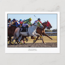 Postal Carreras de caballos