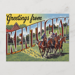 Postal Carreras de Caballos del Derby de Kentucky