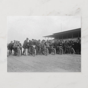 Postal Carreras de motocicletas, 1915