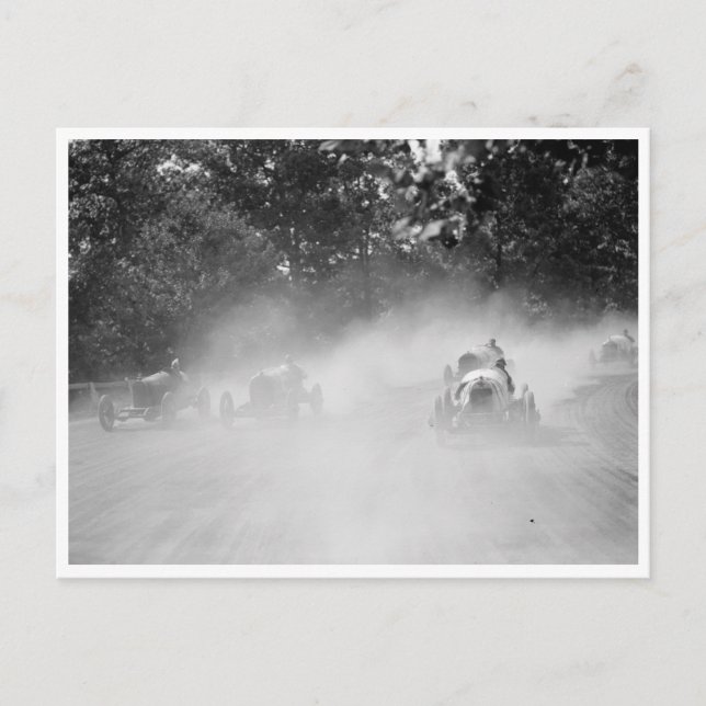 Postal Carreras de pista de dirección de feria del condad (Anverso)