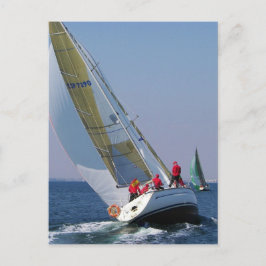 Postal Carreras de yate en el marcha Menor