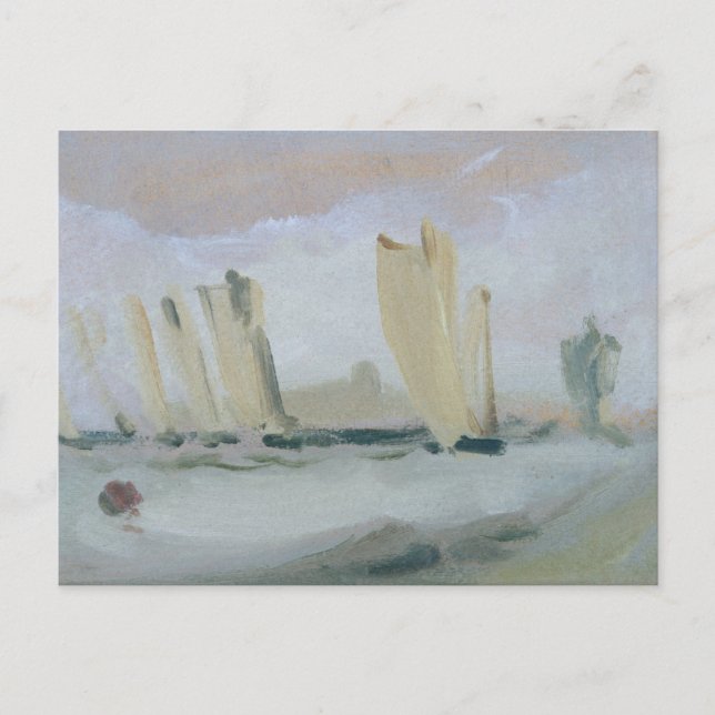 Postal Carreras de yates en el Solent, atribuida previame (Anverso)