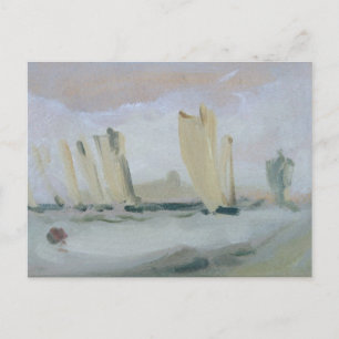 Postal Carreras de yates en el Solent, atribuida previame
