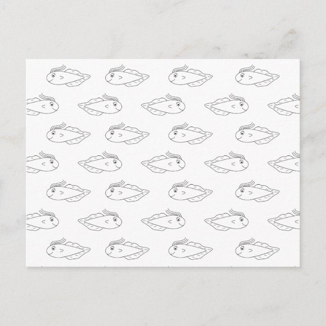 Postal Carreras Tadpole Pattern (Anverso)