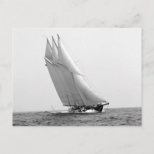 Postal Carreras Yacht Atlantic, 1904