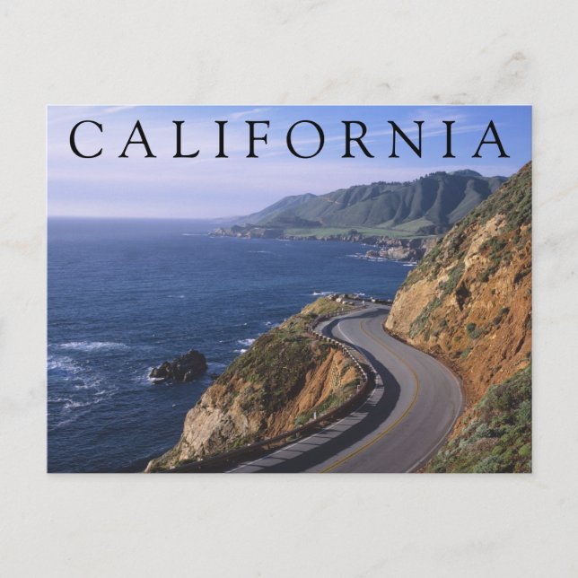 Postal Carretera 1 | Carmel California | Gracias (Anverso)