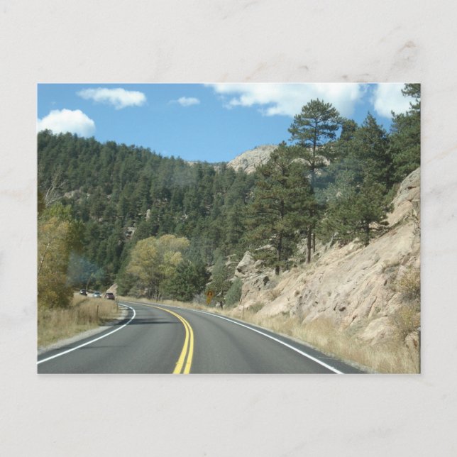 Postal Carretera al Parque Estes, CO (Anverso)