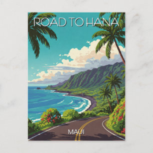 Postal Carretera antigua a Hana Maui Hawái Viajes