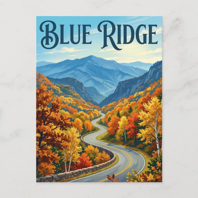 Postal Carretera Blue Ridge (Anverso)