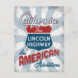 Postal Carretera California Lincoln Vintage America