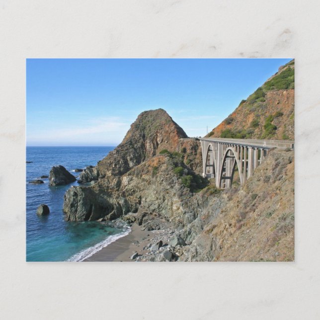 Postal Carretera Costera 1 - Puente Big Creek (Anverso)