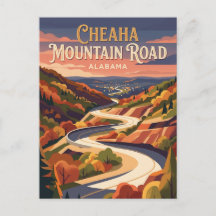 Carretera de la montaña Cheaha Alabama