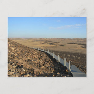 Postal Carretera de madera que lleva a la cima de una col