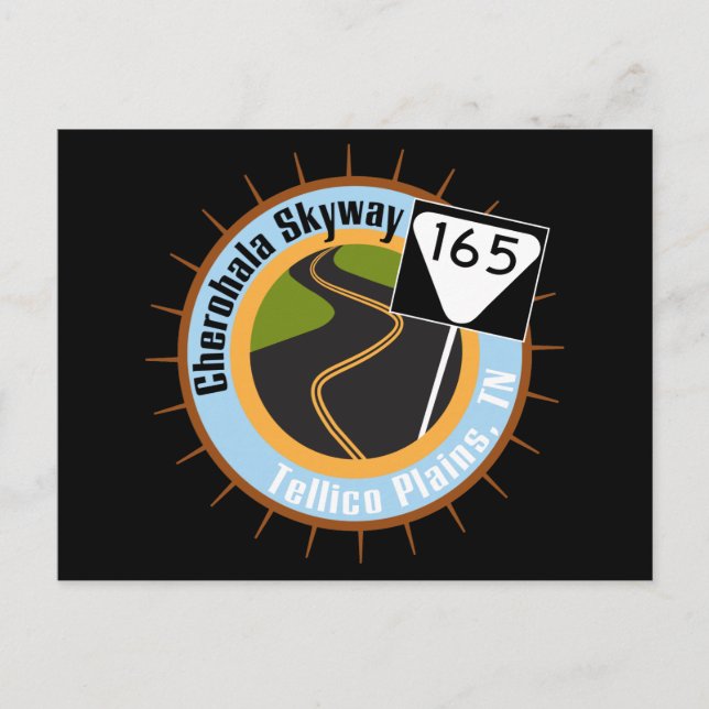 Postal Carretera de motocicletas Famosa de la ruta del Sk (Anverso)