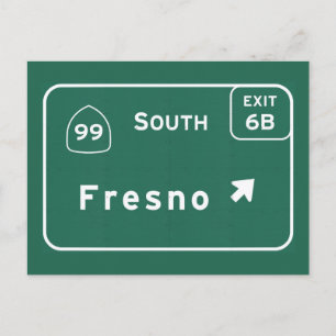 Postal Carretera de un estado a otro del sur de Fresno 99