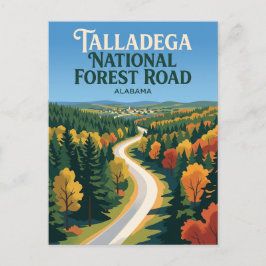 Postal Carretera del Bosque Nacional Talladega Alabama