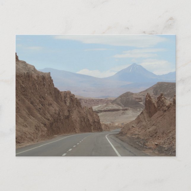Postal Carretera del Desierto de Atacama Chile (Anverso)