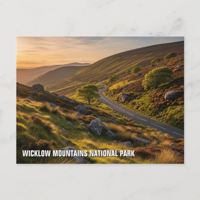 Postal Carretera en el Parque Nacional de las Montañas Wi (Anverso)