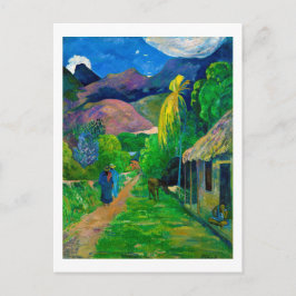 Postal Carretera en Tahití, Gauguin