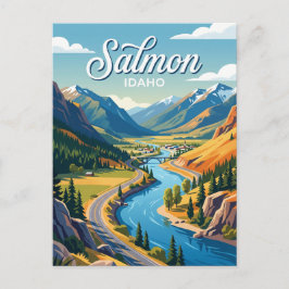 Postal Carretera escénica del río Salmon Idaho