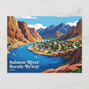 Postal Carretera Escénica del Río Salmon Idaho