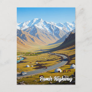 Postal Carretera Pamir Viaje en Tayikistán