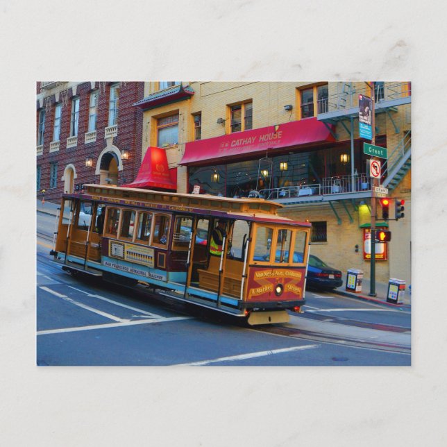 Postal Carretera por cable #5-2 de San Francisco (Anverso)