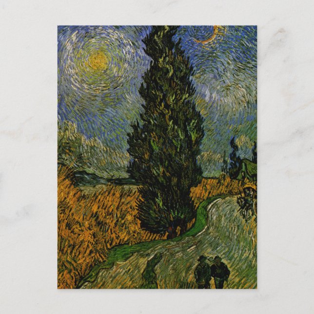 Postal Carretera rural de Provenza - Van Gogh (Anverso)