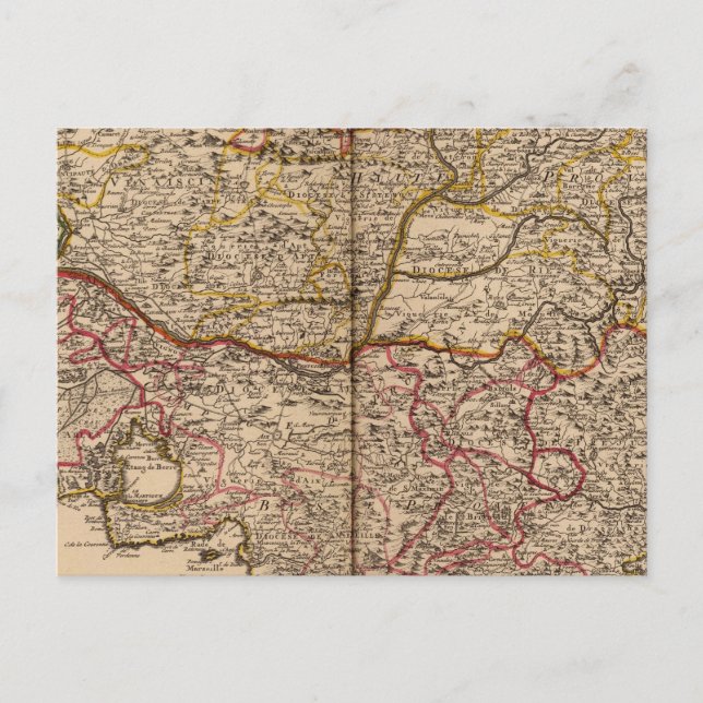 Postal Carreteras de Francia (Anverso)