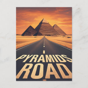 Postal Carreteras de Pirámides Ígneas Arte del Desierto d