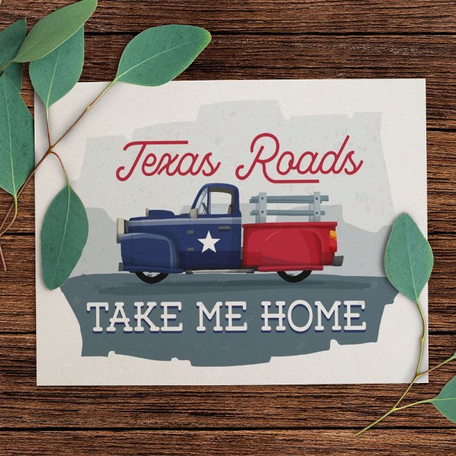 Postal Carreteras de Texas, llévame a casa (Subido por el creador)