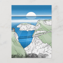 Postal Carrick a Rede Rope Bridge Irlanda