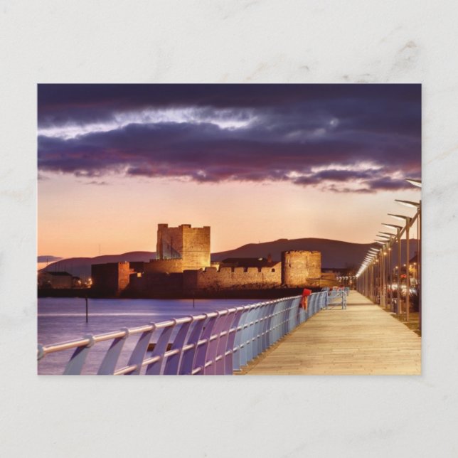Postal Carrickfergus en la noche (Anverso)