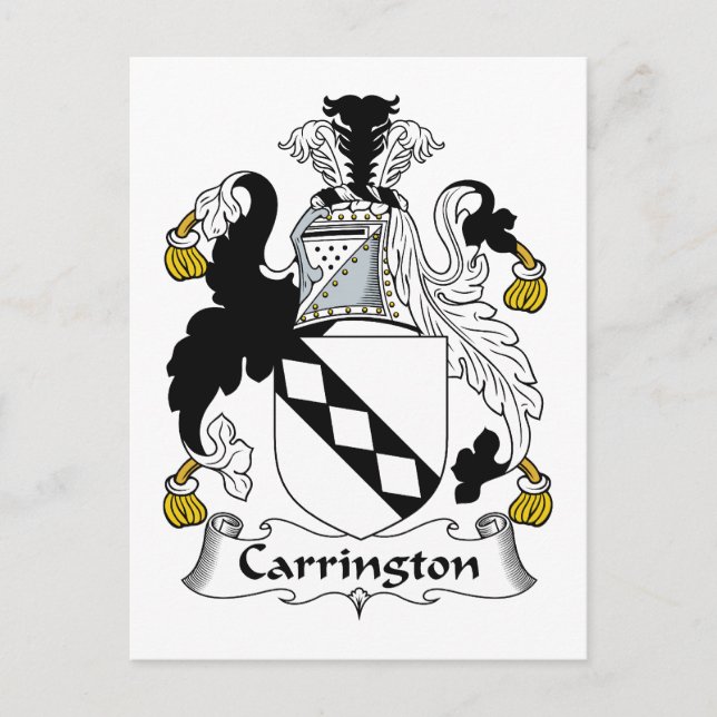 Postal Carrington Family Crest (Anverso)