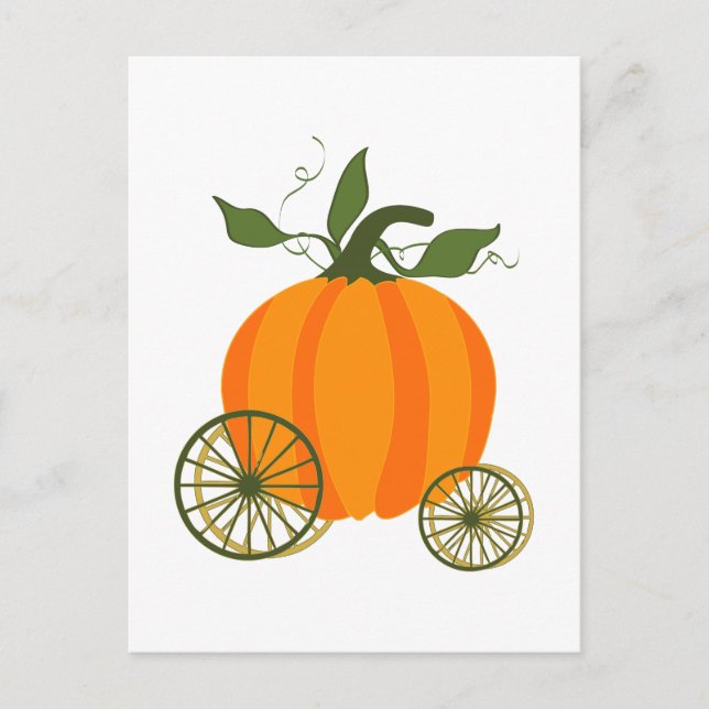 Postal Carrito de calabaza (Anverso)
