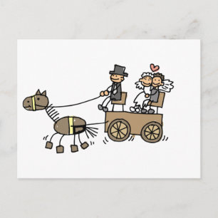 Postal Carrito De Camión Para Bodas