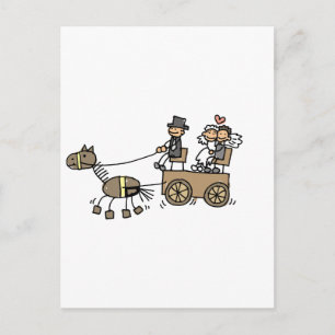 Postal Carrito De Camión Para Bodas