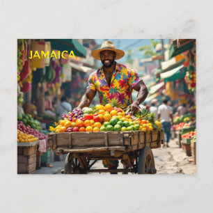 Postal carrito de empuje de Jamaica
