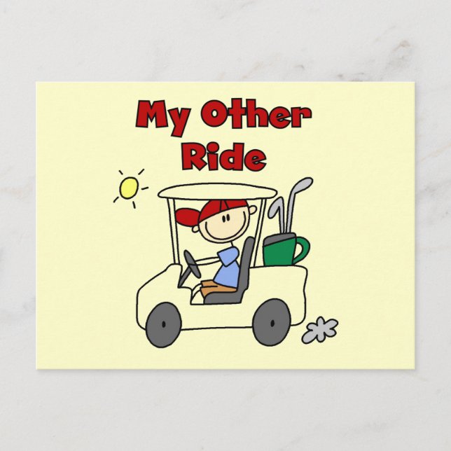 Postal Carrito de golf Otros camisetas y regalos para via (Anverso)
