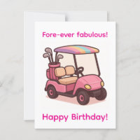 Carrito de Golf Rosa