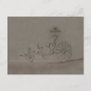 Postal Carrito Princesa ~ Postcard