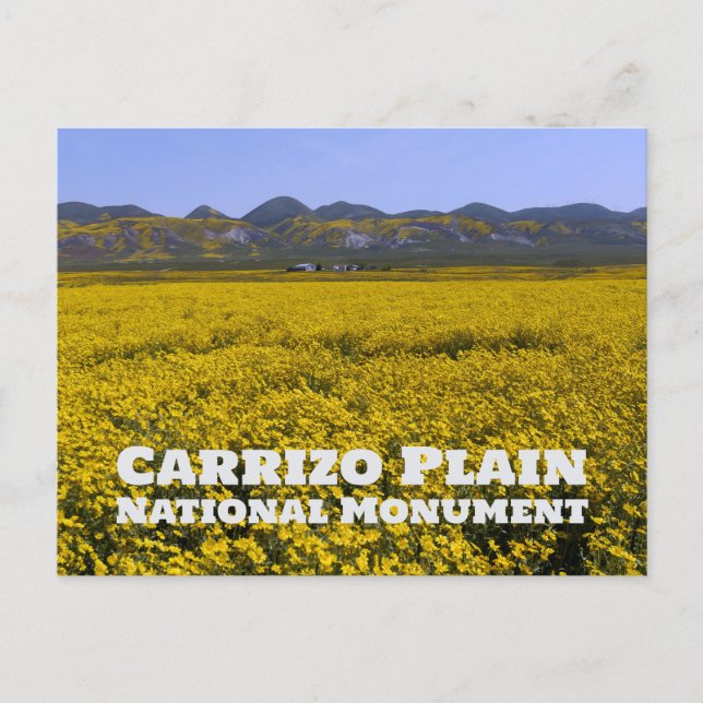 Postal Carrizo Plain National Monument (Anverso)