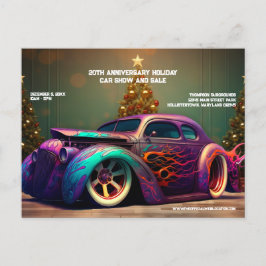 Postal Carro Amor Hot Rod Auto Holiday Regalos Postcard