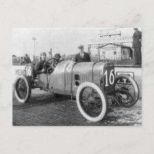 Postal Carro de carreras de 1913