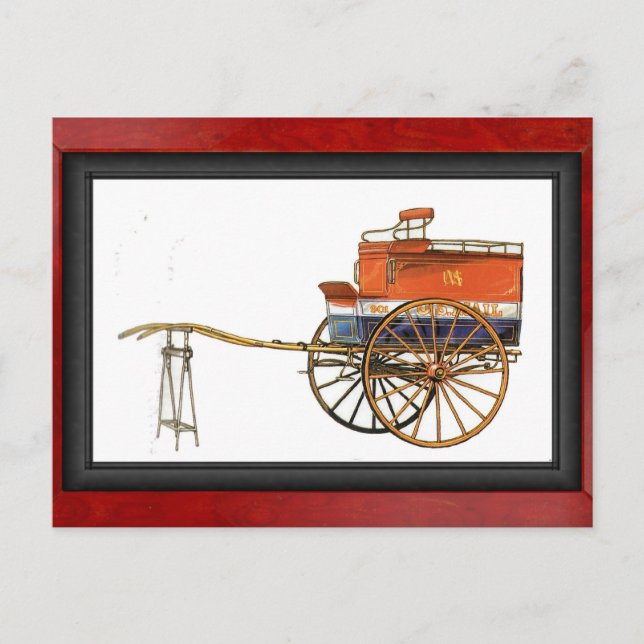 Postal Carro de correo, Estados Unidos (Anverso)