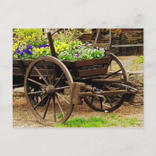 Postal Carro de flores