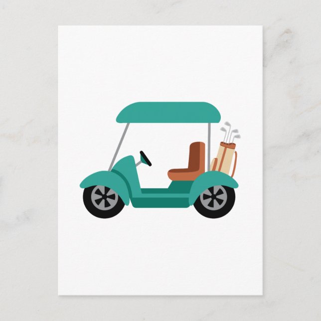 Postal Carro de golf (Anverso)