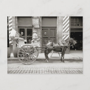 Postal Carro de leche de Nueva Orleans, 1910